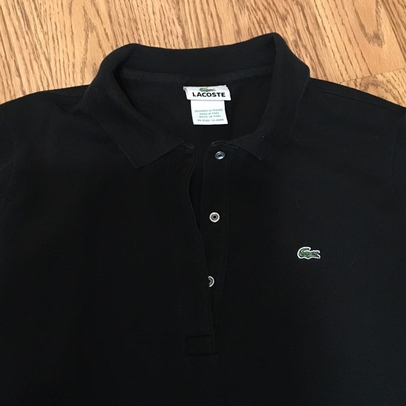 Lacoste Women's Classic Black Long Sleeve Top - Picture 2 of 8